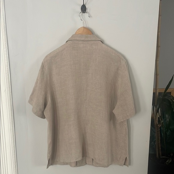 Style & Co Tan Embroidered Button Down Shirt Sz 18W - Picture 3 of 4